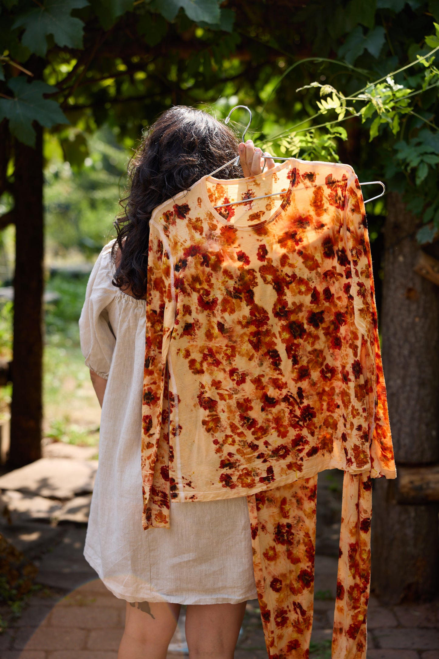 Sun Sun x Costarossa Farm Floral Dyed Merino Wool Baselayer Set