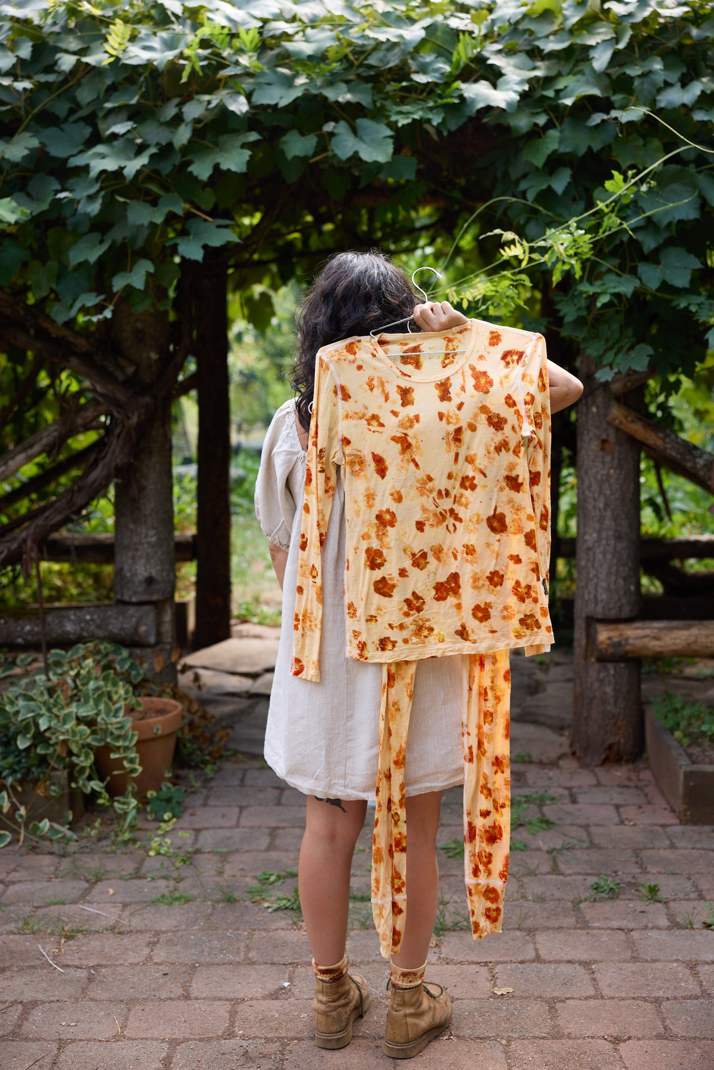 Sun Sun x Costarossa Farm Floral Dyed Merino Wool Baselayer Set