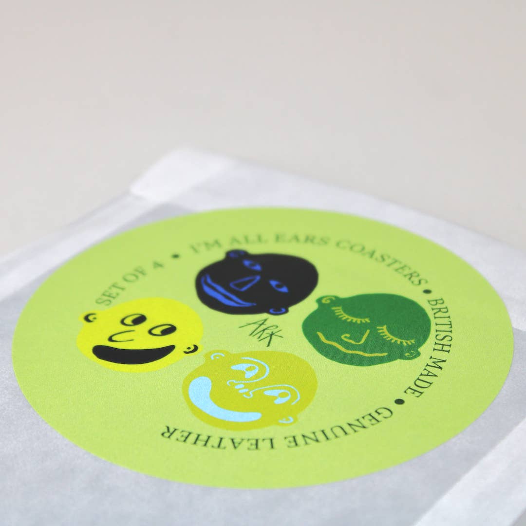 I'm all Ears Leather Coasters