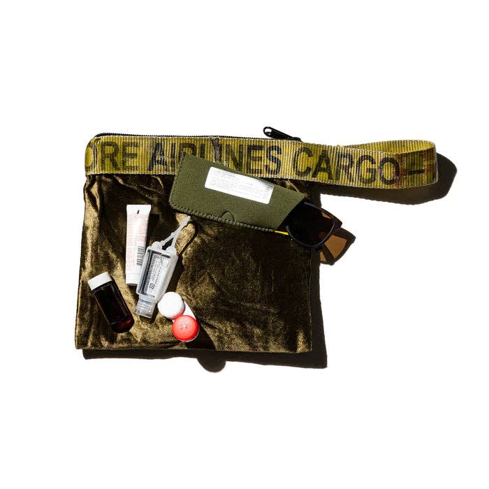VINTAGE SLING BELT POUCH: Olive