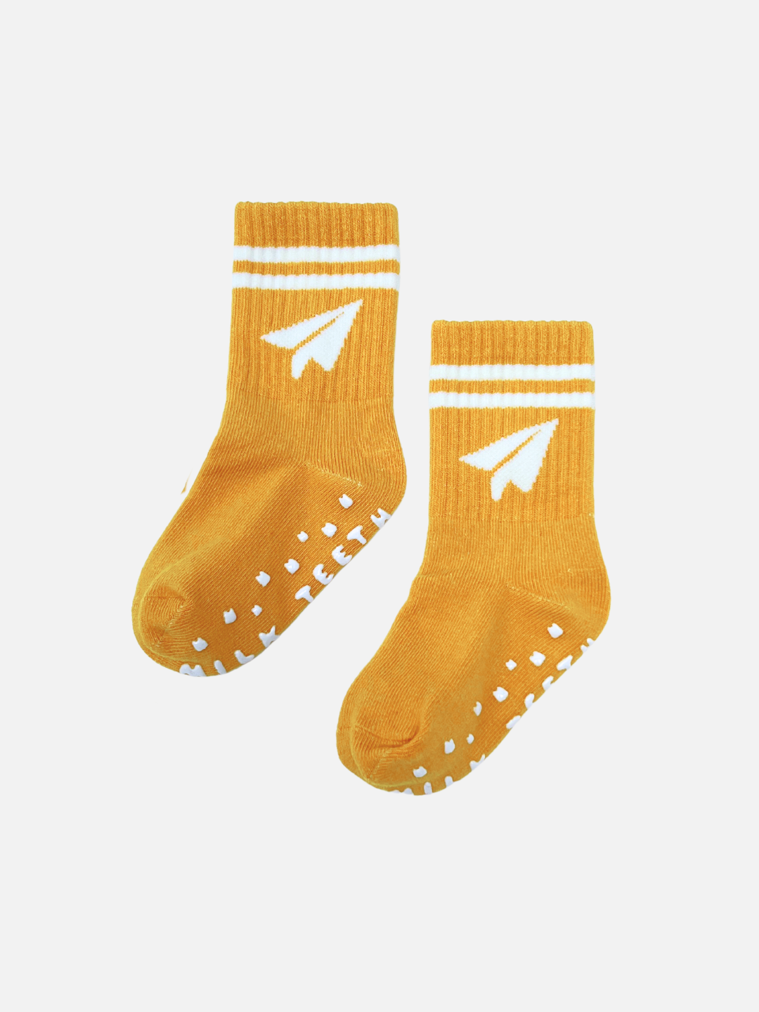 RIBBED GRIP SOCK: Snail / 1-3Y