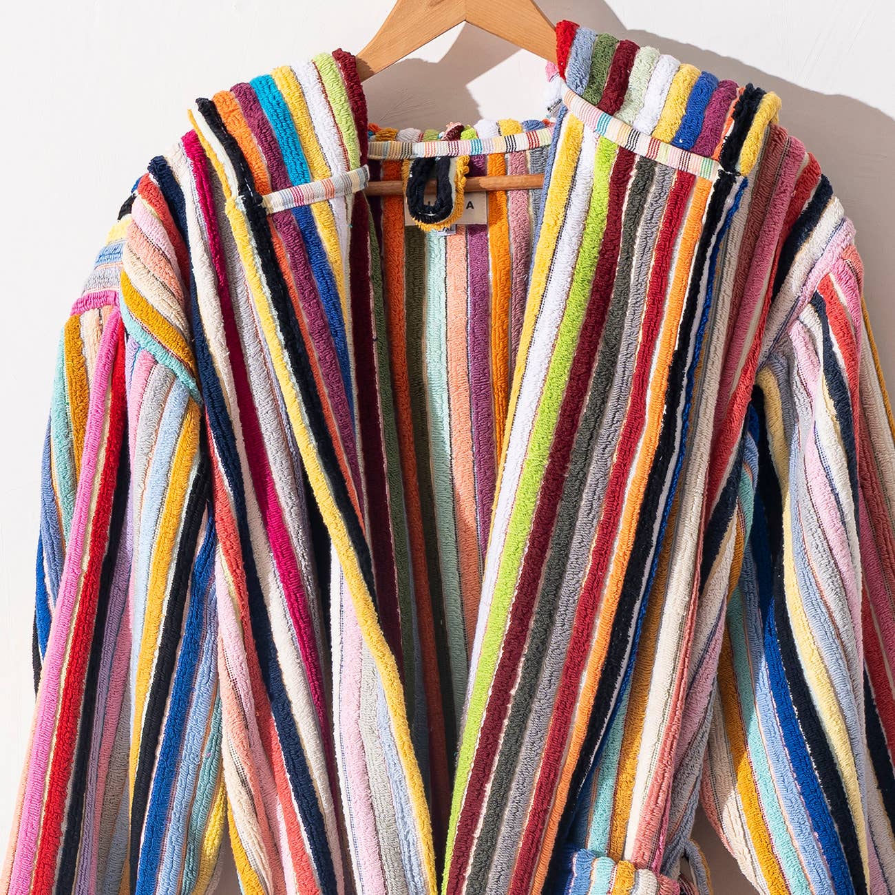 Rainbow Stripe Bathrobe