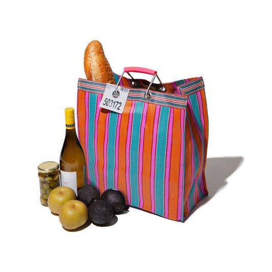 Recycled Plastic Stripe Bag