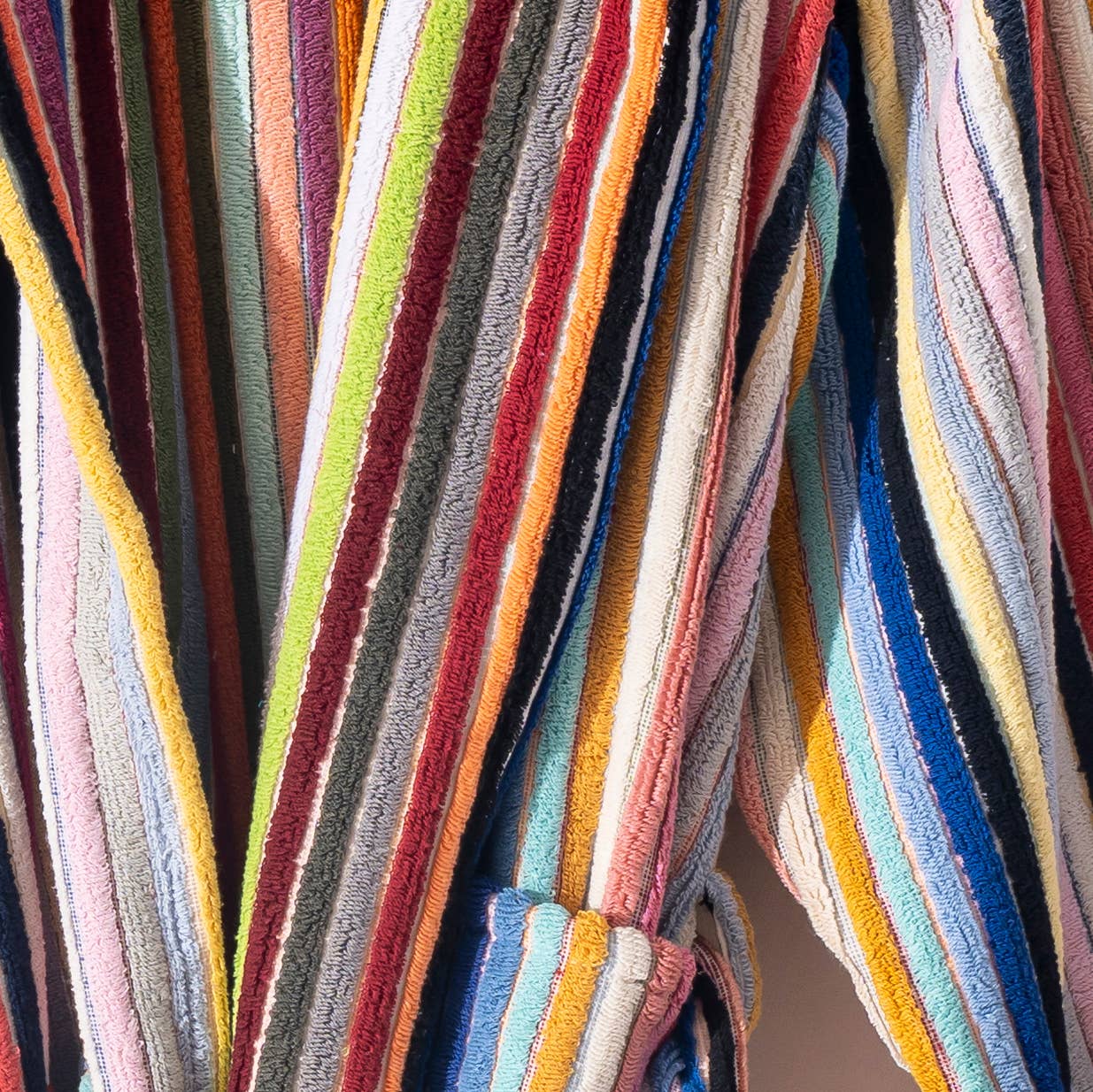 Rainbow Stripe Bathrobe